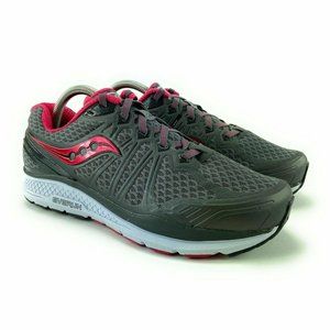 Saucony Women's Echelon 6 Grey Pink Running Shoes S10384-1 Size 11.5 M